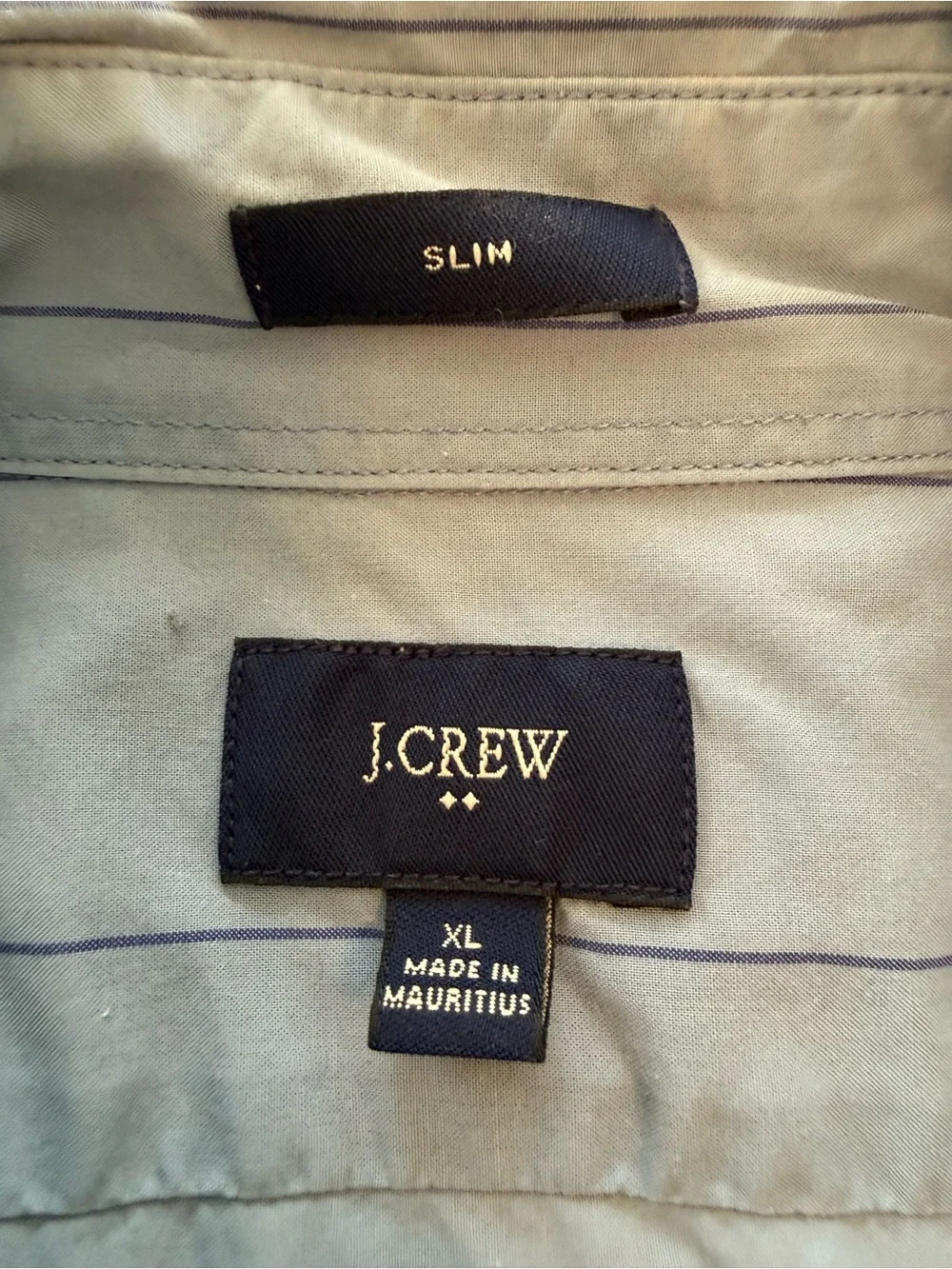 J. Crew Men's Slate Blue Button-Down Shirt